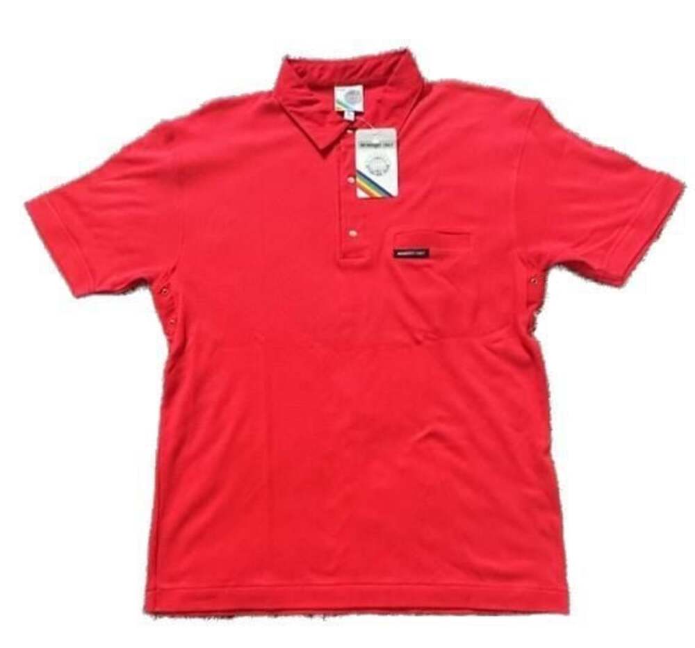 Vintage Members Only Sporting Team Polo Shirt Red Size L